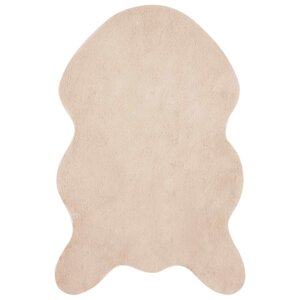 vidaXL Tapis en Fourrure Synthétique de Lapin Olite Taupe 50 x 80 cm