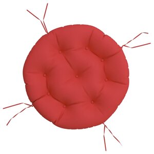 vidaXL Coussin rond rouge Ø 60 x11 cm tissu oxford