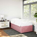 vidaXL Cadre de lit sans matelas rose 80x200 cm velours