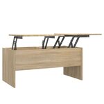 vidaXL Table basse chêne sonoma 102x50 5x46 5 cm bois d'ingénierie
