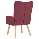 vidaXL fauteuil Bordeaux 63 x 67 x 94 cm Tissu Sherpa