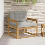 vidaXL Sofa de milieu extérieur Polyester Blanc