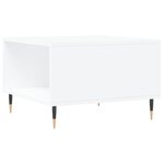 vidaXL Table basse blanc 55x55x36 5 cm bois d'ingénierie