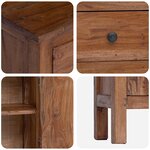 vidaXL Support de Plante Marron 36 x 25 x 80 cm Bois d'Acajou