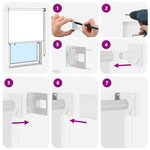vidaXL Store roulant extérieur protection UV Blanc Polyester