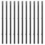 Vidaxl clôture à mailles et pointes d'ancrage 0 8 x 25 m gris