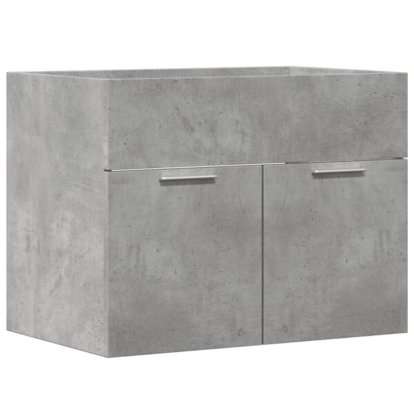 vidaXL Armoire d'évier Gris béton 60x38 5x46 cm Aggloméré