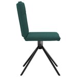 vidaXL Chaises à manger lot de 2 vert foncé tissu