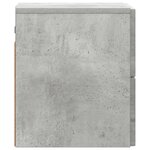 vidaXL Cabinet de chevet mural 2 pièces Gris béton 33 x 34 5 x 40 cm