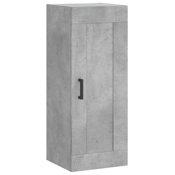 vidaXL Armoire murale gris béton 34 5x34x90 cm bois d'ingénierie