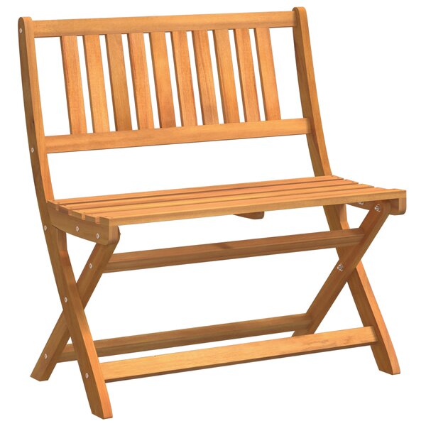 vidaXL Banc de jardin pliant 80x46x85 cm en bois massif d'acacia