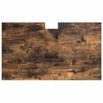 vidaXL Meuble de salle de bain lavabo chêne fumé 60x34 5x60 cm