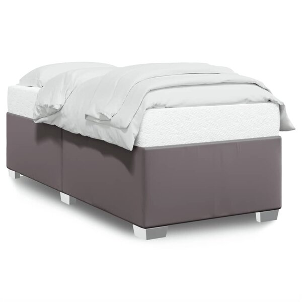 vidaXL Cadre de lit sans matelas gris 100x200 cm similicuir