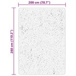 vidaXL Tapis HUARTE à poils courts doux et lavable bleu 200x280 cm