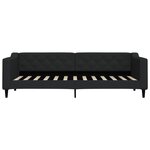 vidaXL Lit de repos sans matelas noir 80x200 cm tissu