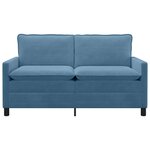 vidaXL Canapé Bleu 156 x 81 x 87 5 cm Tissu