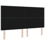 vidaXL Tête de lit avec des lumières à LED Réglable Vert 90 cm Velours