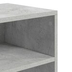 vidaXL Bibliothèque gris béton 60x30x71 5 cm bois d'ingénierie