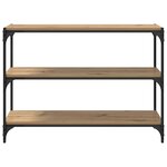 vidaXL Bibliothèque chêne artisanal 100 x 33 x 70 5 cm