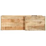 vidaXL banc Marron 110 x 35 x 50 cm Bois de mangue massif