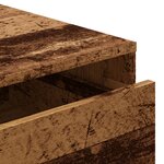 vidaXL Commode d'angle vieux bois 40x41x76 cm bois d'ingénierie