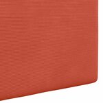 vidaXL Tête de lit suspendue Rouge orange Tissu en velours côtelé