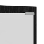 vidaXL Porte-manteau mural Montage mural Chêne Noir 100 x 10 x 100 cm
