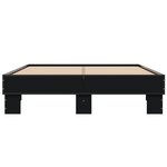 vidaXL Cadre de lit sans matelas noir 140x200 cm