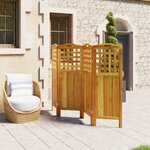 vidaXL Cloison de séparation 4 panneaux 162x2x115 cm Bois d'acacia