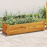 vidaXL Lit surélevé de jardin Bois d'acacia 100x30x25 cm