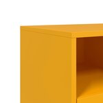 vidaXL Meuble TV jaune moutarde 100 5x39x43 5 cm acier