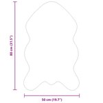 vidaXL Tapis en Fourrure Synthétique de Lapin Olite Anthracite