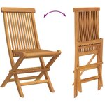 vidaXL Ensemble de salle à manger pour jardin 5 Pièces Marron