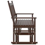vidaXL Banc balancelle marron 118x70x104 5 cm bois massif de peuplier