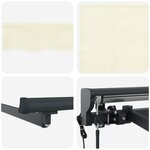 vidaXL Auvent rétractable électrique Crème et Anthracite 4 5 × 3 5 m