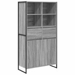 vidaXL Buffet 2 Pièces Gris Sonoma 81 x 36 x 150.5 cm Bois d'ingénierie