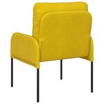 vidaXL Canapés avec coussin 55cm Jaune Contreplaqué