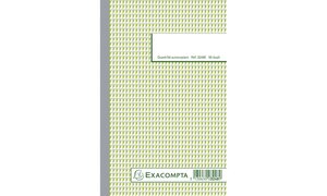 Manifold quadrillé 5x5 21x13 5cm 50 feuillets dupli autocopiants x 10 EXACOMPTA