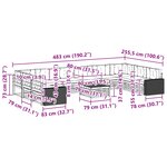 vidaXL Ensembles de canapés 11 pc Bois d'Acacia Massif