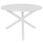 vidaXL Table à manger Blanc 120x75 cm MDF