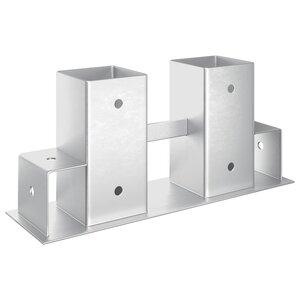 Aide à l'empilement de bois de chauffage 12 Pièces Argenté Acier