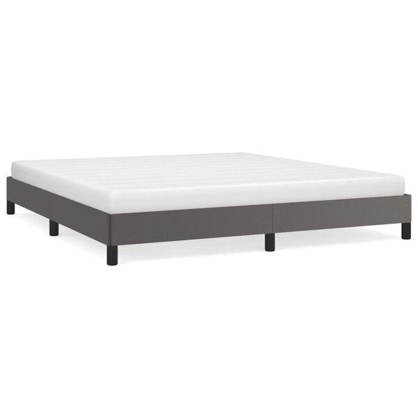 vidaXL Cadre de lit sans matelas gris 180x200 cm similicuir