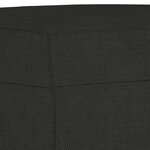 vidaXL Ensemble de canapés 4 Pièces avec coussins Noir Tissu