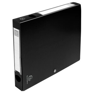 Boite De Classement À Pression Dos 40mm Polypropylène 7/10e Opaque - A4 - Noir - X 10 - Exacompta