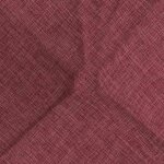 vidaXL Coussins de siège 4 Pièces Bordeaux 45 x 45 x 12 cm tissu