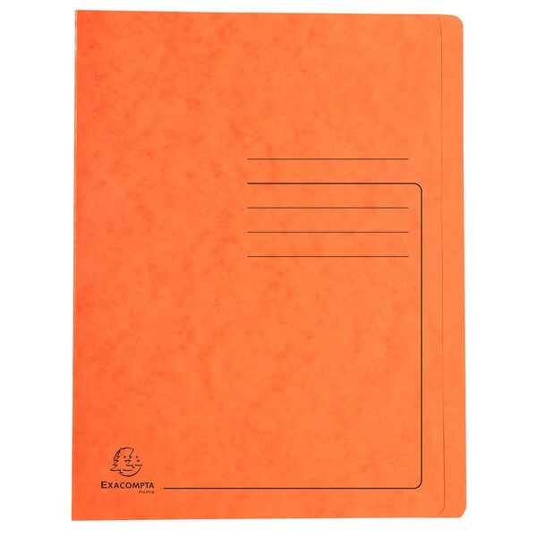 Chemise À Lamelle Carte Lustrée 355gm2 - A4 - Orange - X 25 - Exacompta