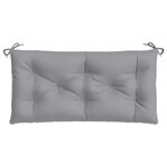 vidaXL Coussins de banc jardin lot de 2 gris 100x50x7 cm tissu Oxford
