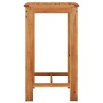 vidaXL Ensemble de bar de jardin 5 Pièces gris bois massif acacia rotin