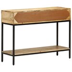 vidaXL Table console 100x35x76 cm Bois de manguier massif