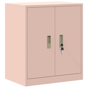 vidaXL Armoire de rangement Rose 60 x 40 x 70 cm Acier